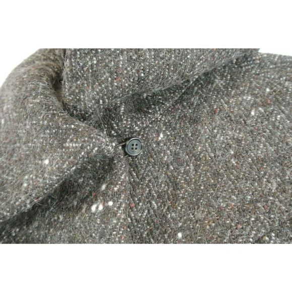 United Colors of Benetton Shrug Bolero Coat Tweed Cropped Brown Size 38 Ladies - Picture 7 of 12